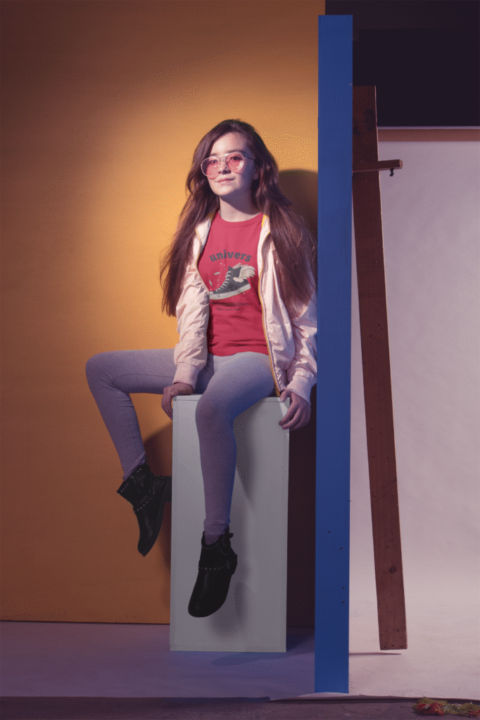 T-shirt fille adolescente, nouvelle collection 2025, design exclusif Rycrea – coupe moderne et tissu confortable.